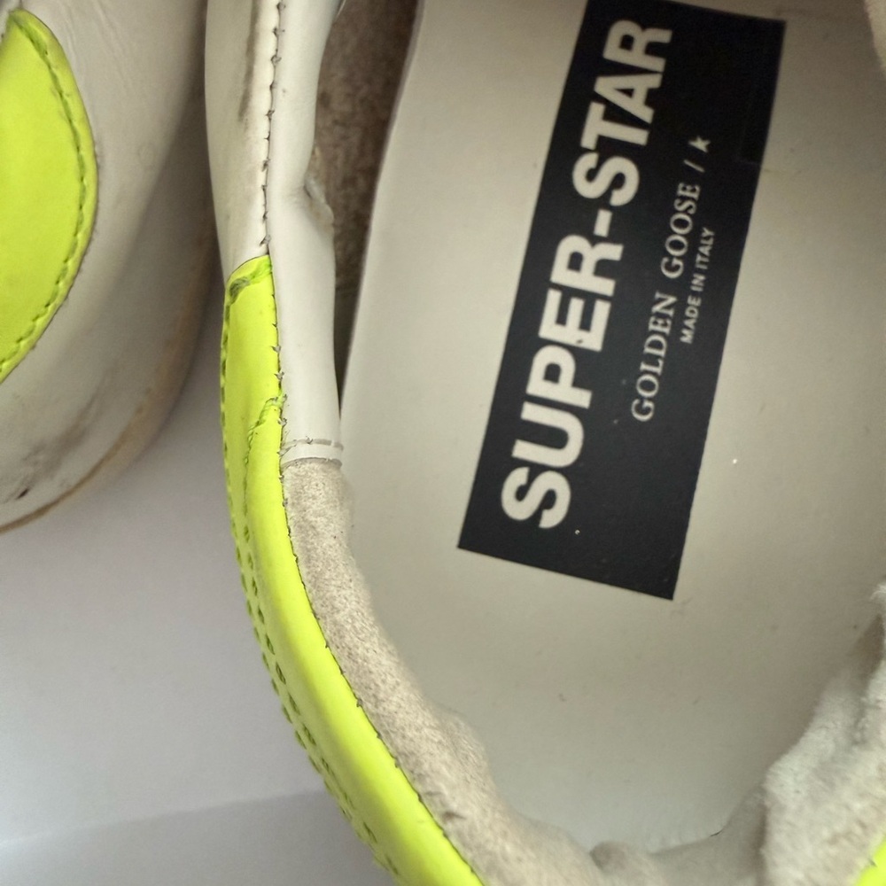Golden Goose 37 - white and Green Sneakers - Picture 6 of 8